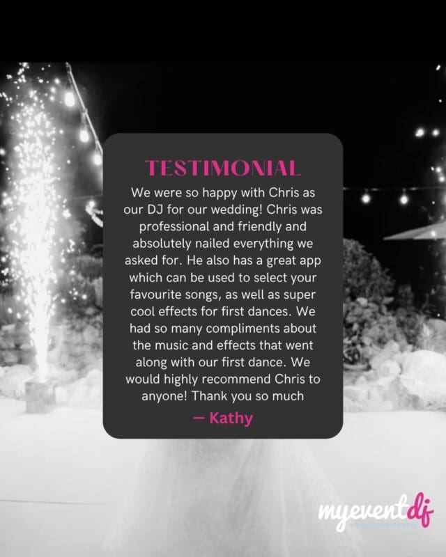 Nothing beats hearing feedback from happy clients! Want to leave us a review? Check us out on Google! 

#happyclient #clienttestimonial #eventdj #weddingdj #summerwedding #music
